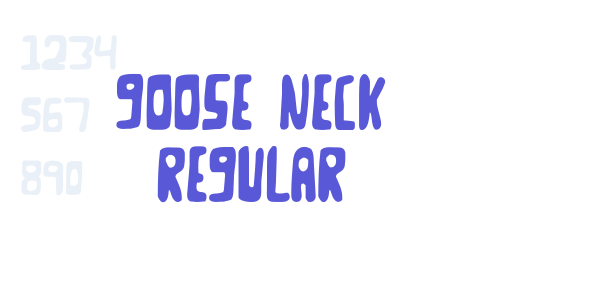 Goose Neck Regular font free