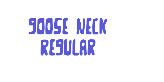 Goose Neck Regular Font