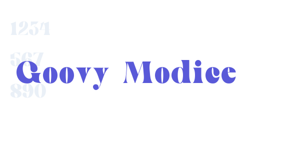 Goovy Modice font