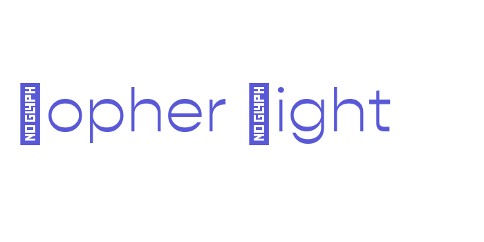 Gopher Light Font Download