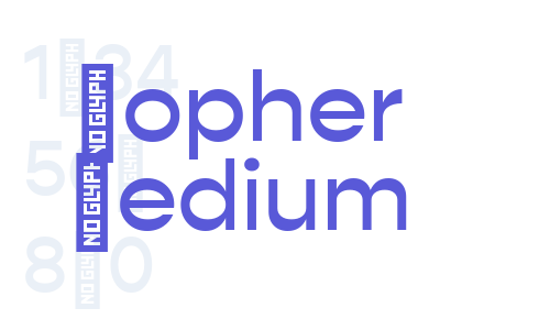 Gopher Medium Font Download