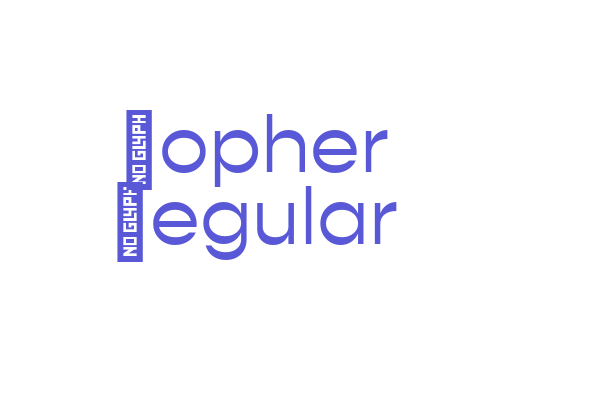 Gopher Regular Font