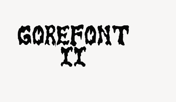 GoreFont II Font