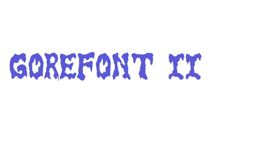 GoreFont II Font Download