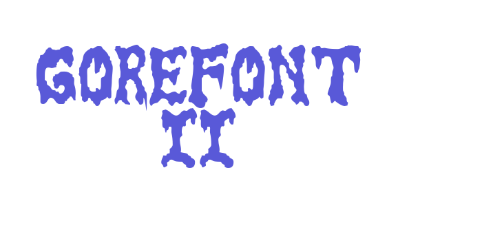 GoreFont II Font