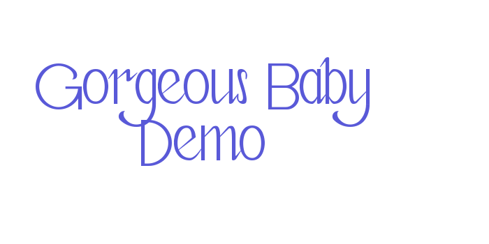 Gorgeous Baby Demo Font Download