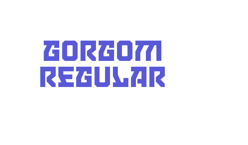 Gorgom Regular Font Download