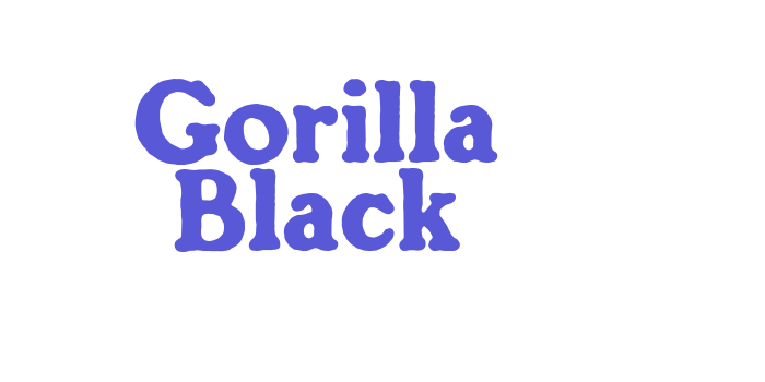 Gorilla Black Font Download