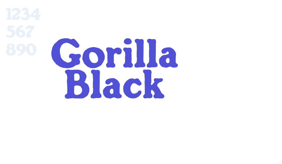 Gorilla Black-font-download