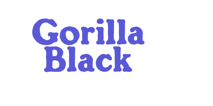 Gorilla Black Font