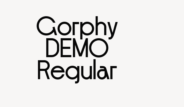 Gorphy DEMO Regular Font