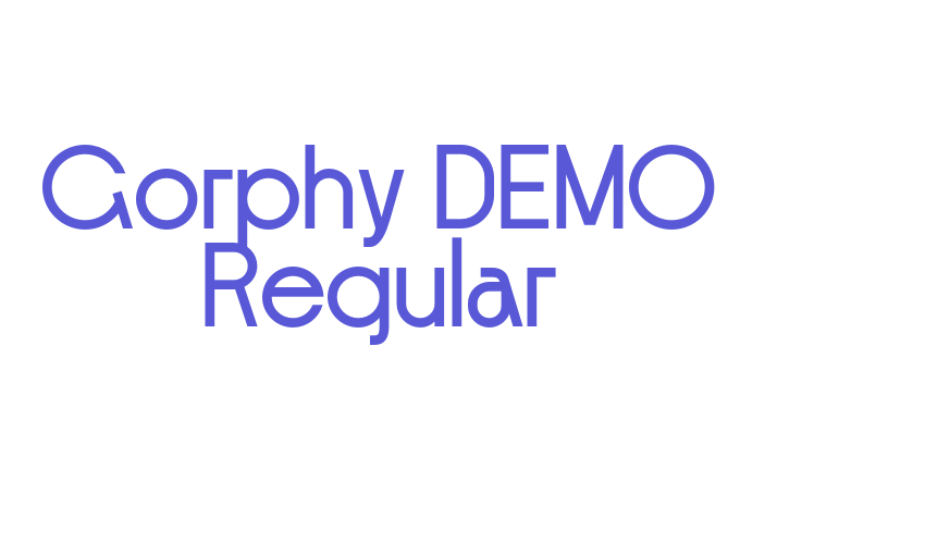 Gorphy DEMO Regular Font