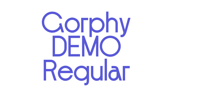 Gorphy DEMO Regular Font Download