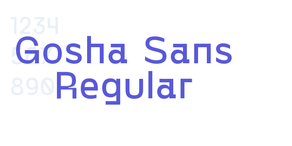 Gosha Sans Regular font free