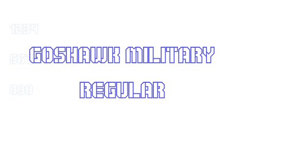 Goshawk Military Regular font