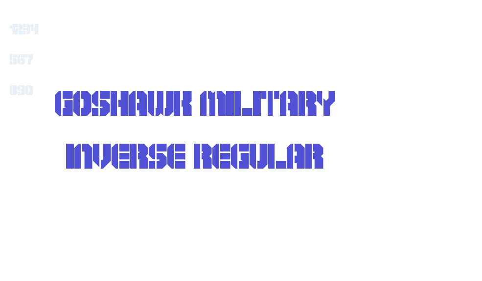 Goshawk Military Inverse Regular-font-download