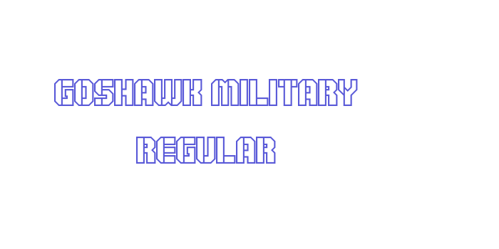 Goshawk Military Regular Font Download