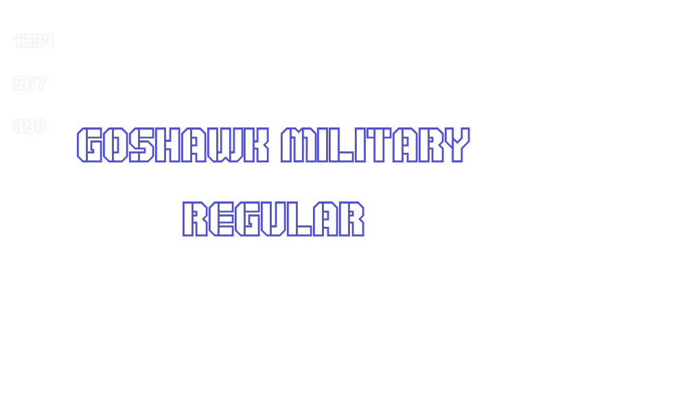 Goshawk Military Regular-font-download