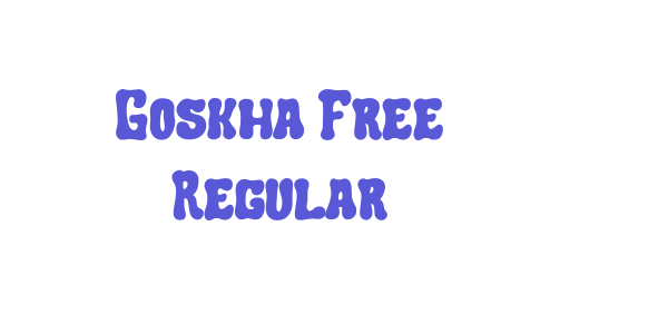 Goskha Free Regular font free