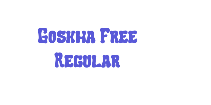 Goskha Free Regular Font Download