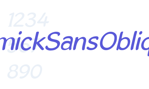 GosmickSansOblique Font Download