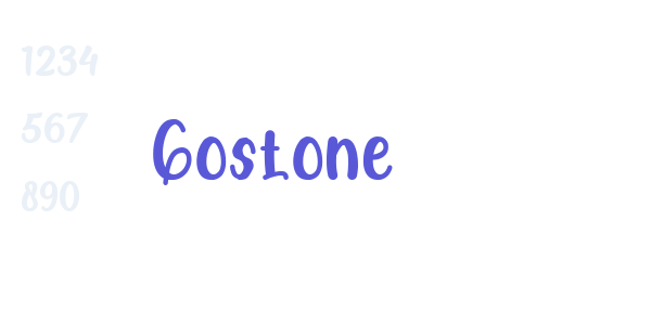 Gostone font free