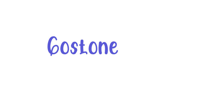 Gostone Font Download