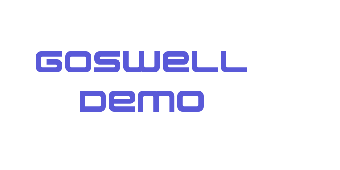 Goswell Demo Font Download