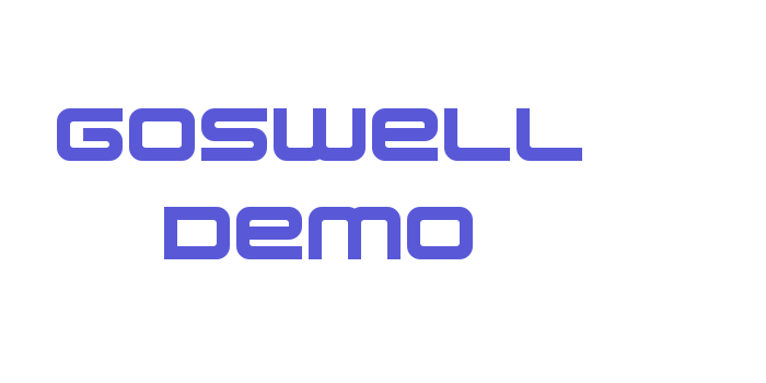 Goswell Demo Font