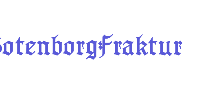 GotenborgFraktur Font Download