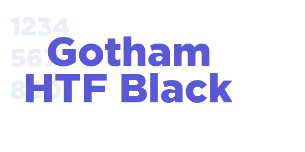 Gotham HTF Black font free