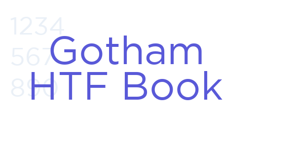 Gotham HTF Book font