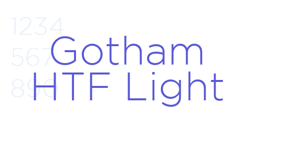 Gotham HTF Light font free