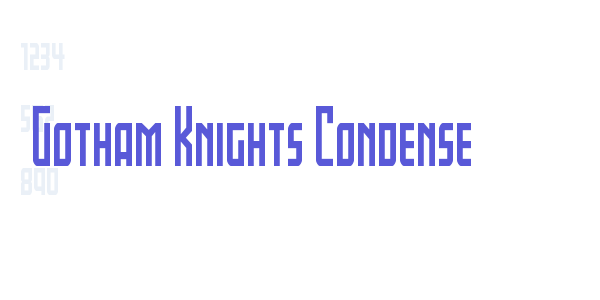 Gotham Knights Condense font