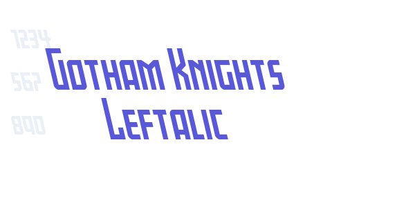 Gotham Knights Leftalic font free