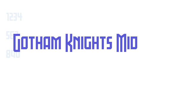 Gotham Knights Mid font