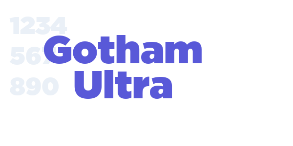 Gotham Ultra font free