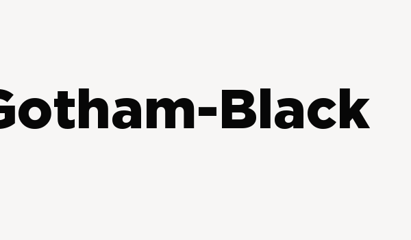 Gotham-Black Font