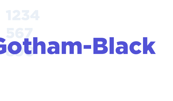 Gotham-Black font download