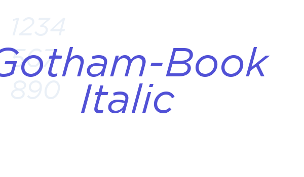 Gotham-Book Italic font download