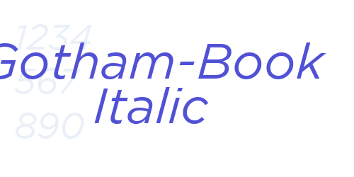 Gotham-Book Italic-font-download