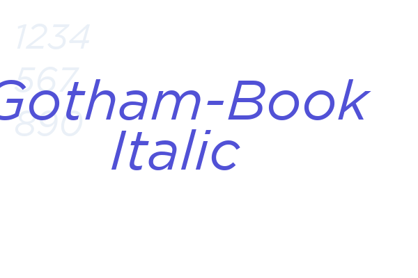 Gotham-Book Italic