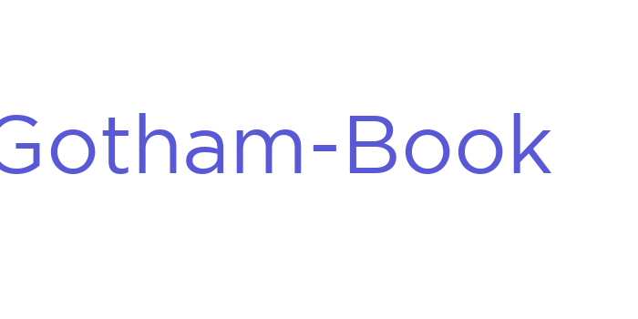 Gotham-Book Font Download