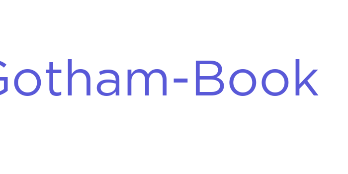 Gotham-Book Font