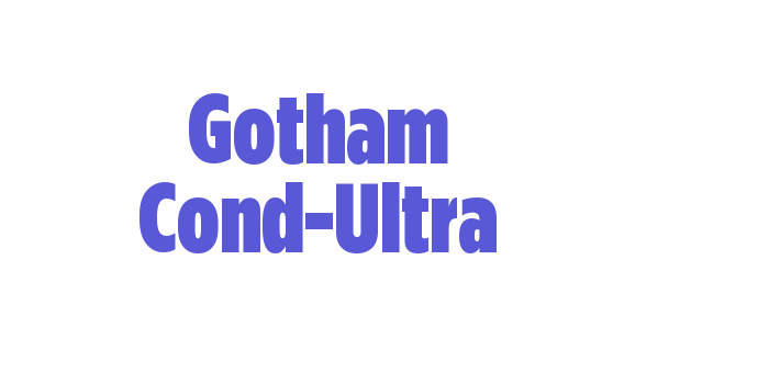 Gotham Cond-Ultra Font Download