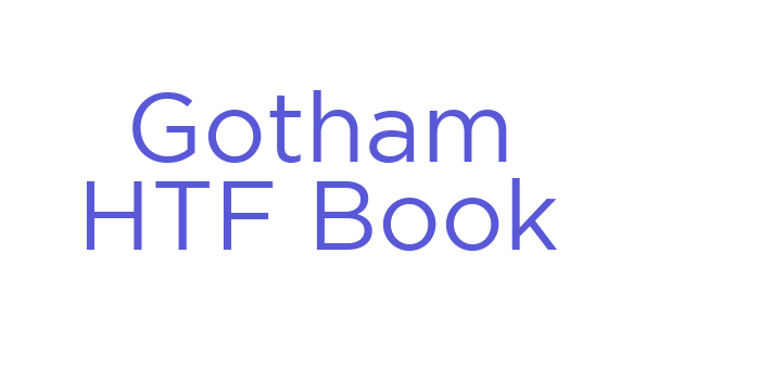 Gotham HTF Book Font Download