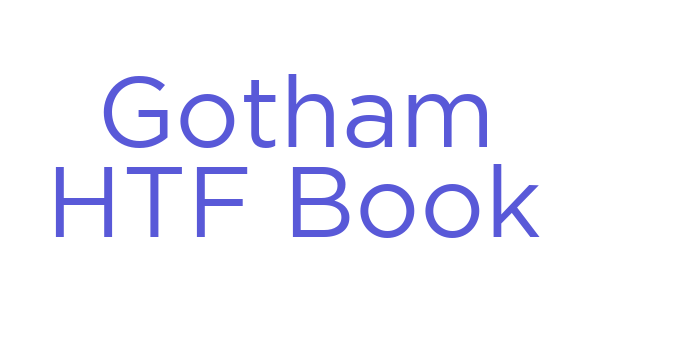 Gotham HTF Book Font