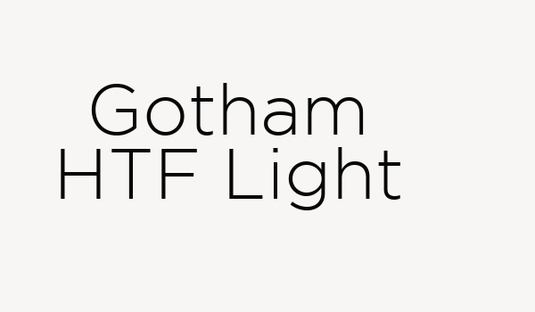 Gotham HTF Light Font