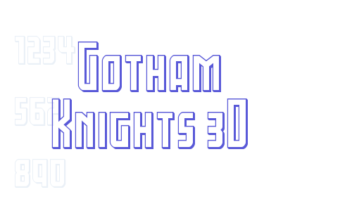 Gotham Knights 3D Font Download