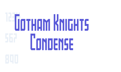 Gotham Knights Condense Font Download